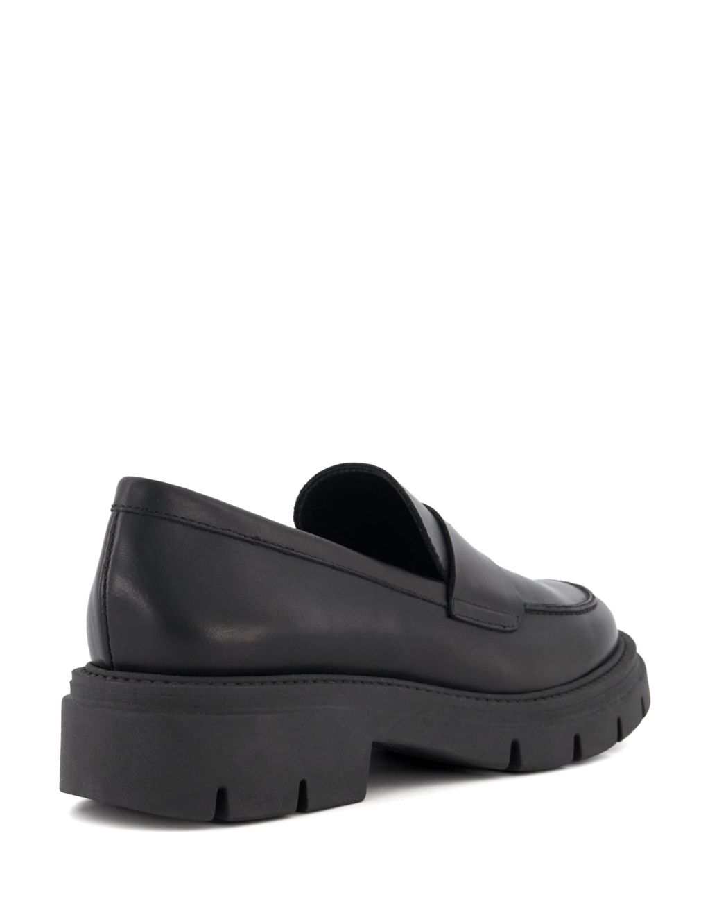 Leather Chunky Flat Loafers 2 of 4