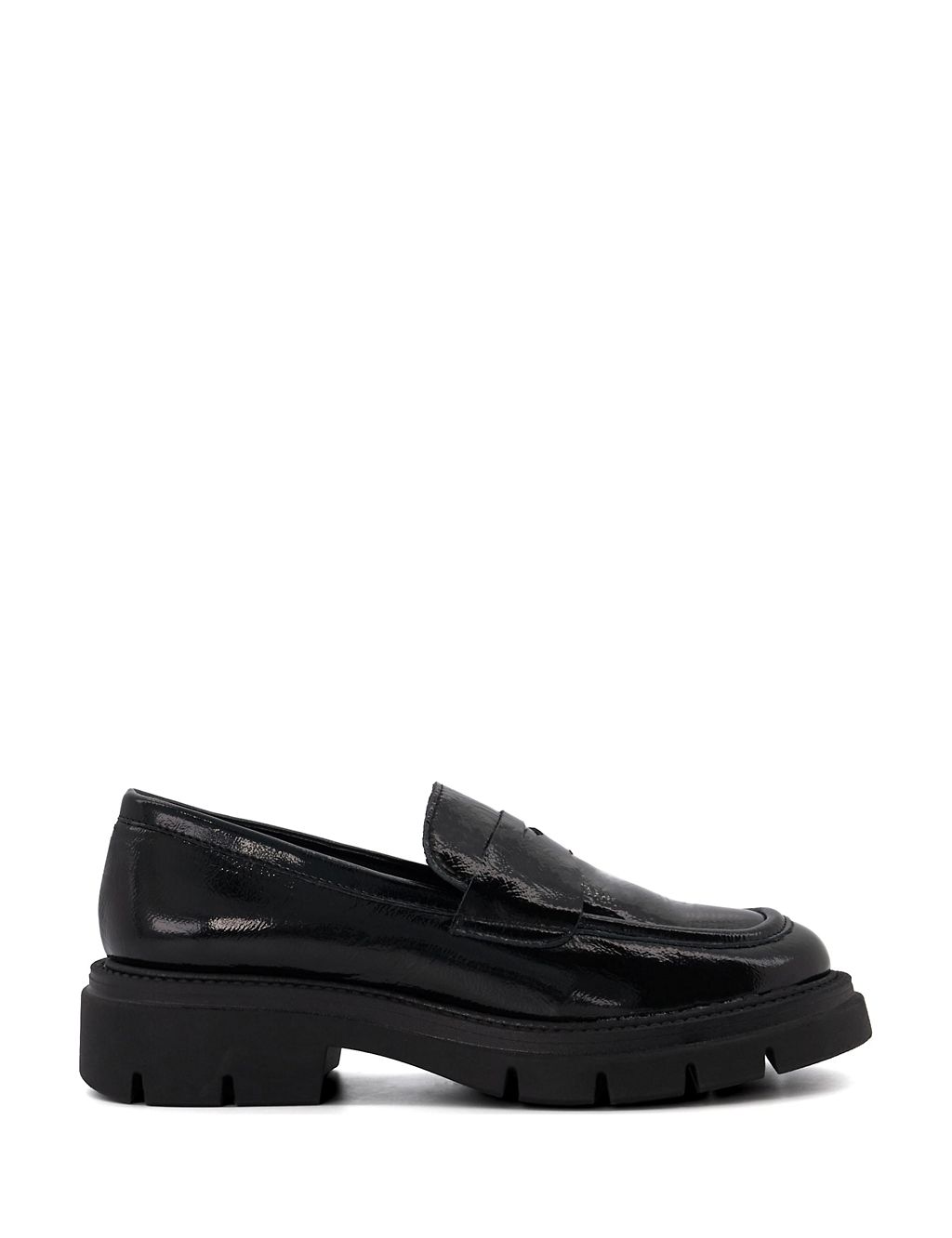 Leather Chunky Flat Loafers 3 of 5