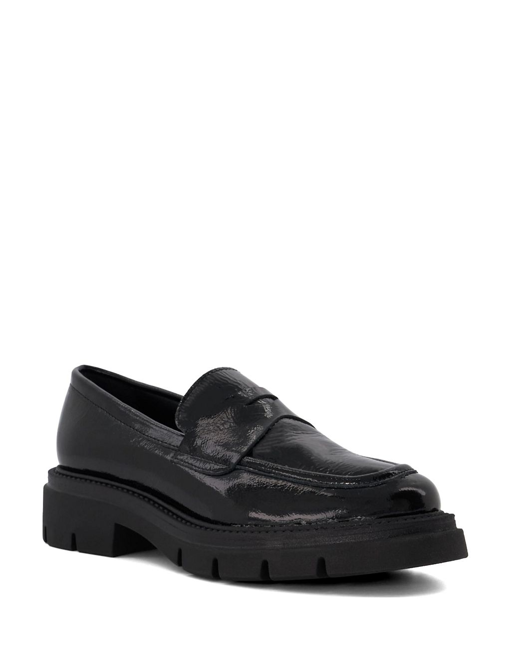 Leather Chunky Flat Loafers 1 of 5