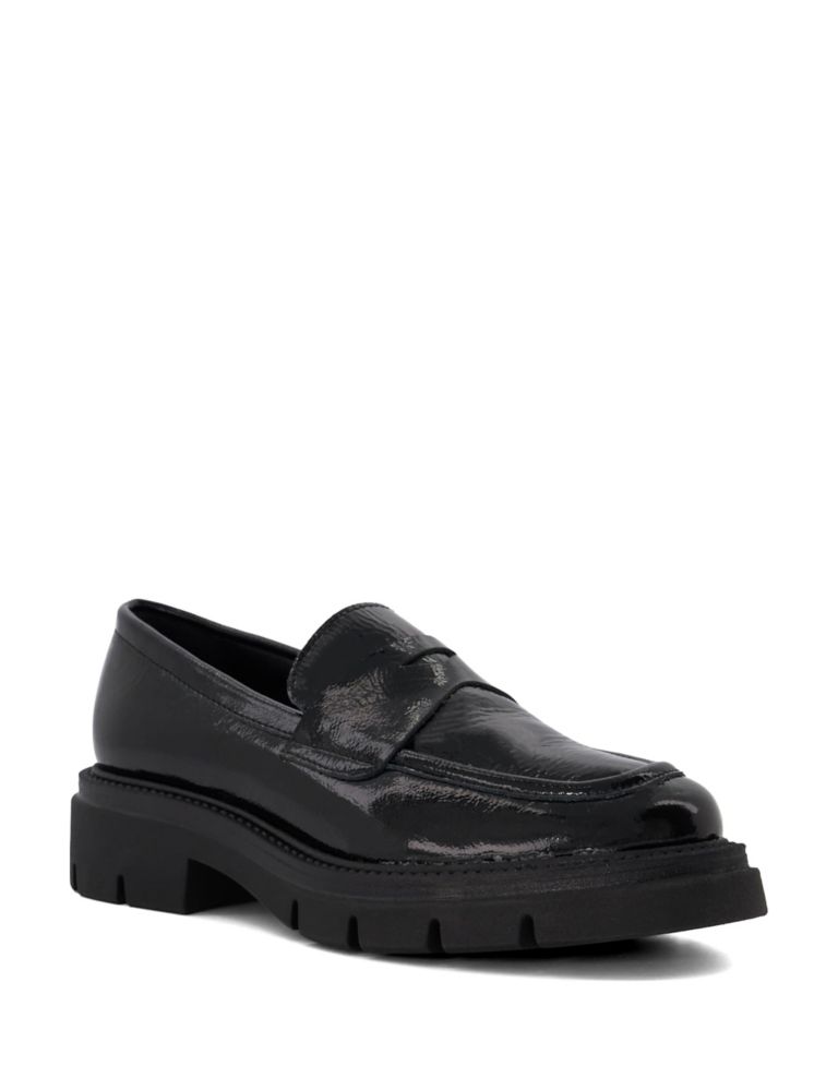 Leather Chunky Flat Loafers 2 of 5