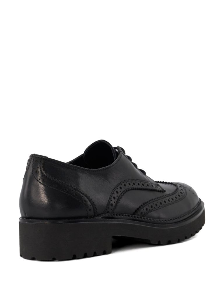Leather Chunky Lace Up Brogues 4 of 6