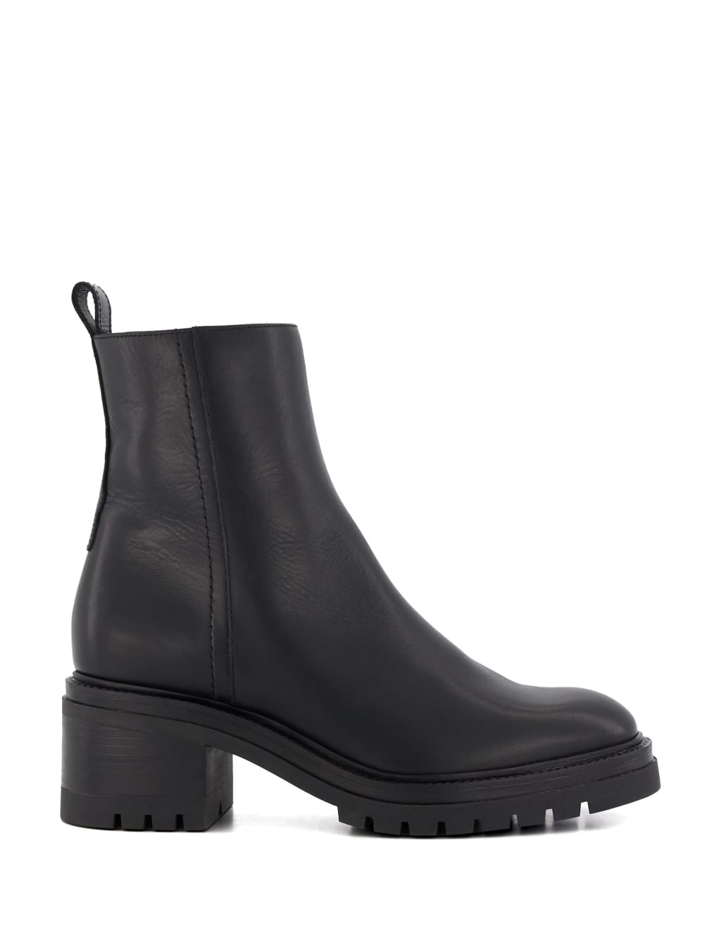 Black cleated ankle boots top