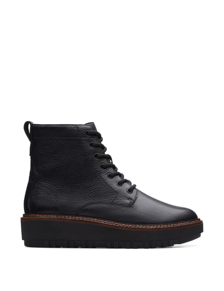 Clarks leather lace up store boots