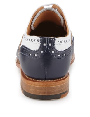 colour block brogues