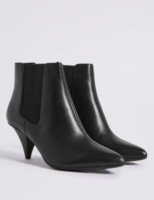 Cone heel store boots uk