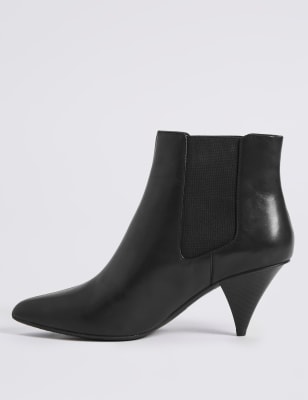 cone heel boots uk