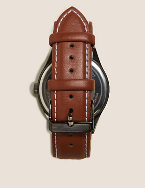 Leather Contrast Stitch Watch Image 2 of 3