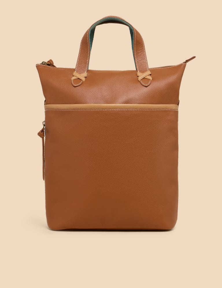 White stuff tan leather bag store