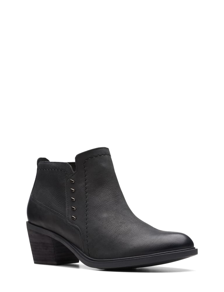 Clarks black sale booties