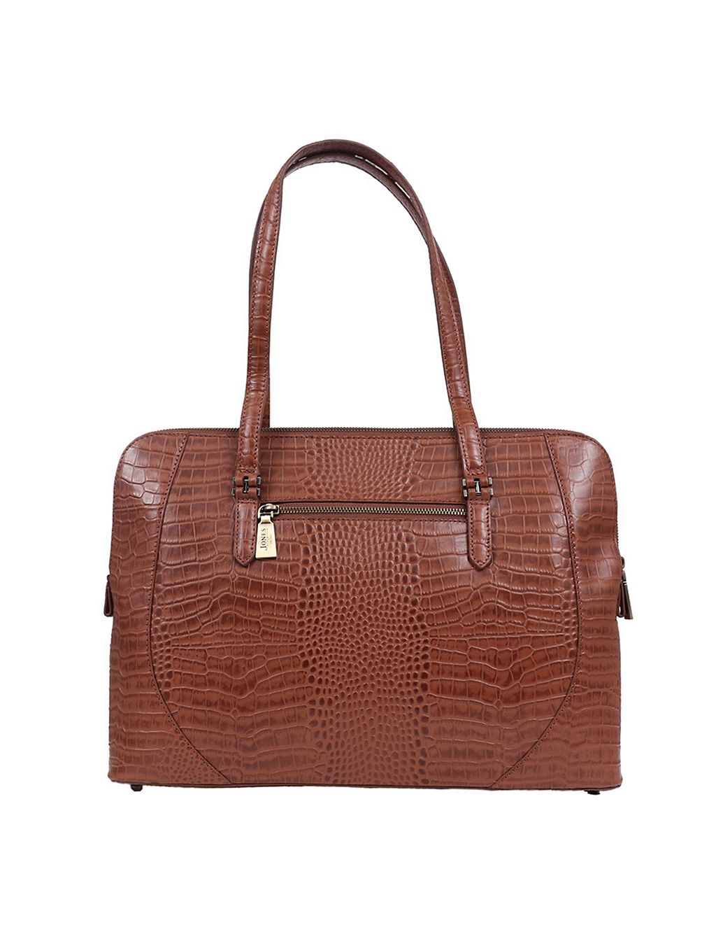 Leather Croc Effect Tote Bag 1 of 3