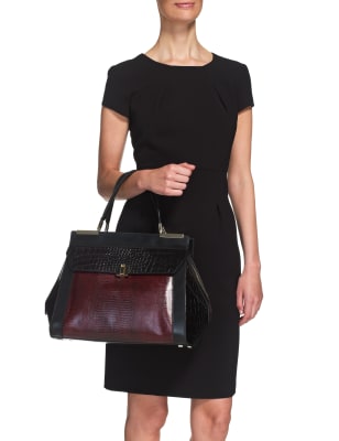 Leather Crocodile Design Tote Bag | Autograph | M&S