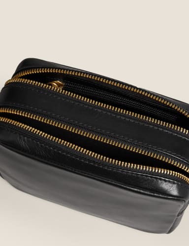 Leather Cross Body Camera Bag 3 of 5
