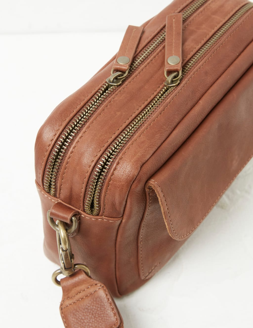 Leather Cross Body Camera Bag FatFace M&S