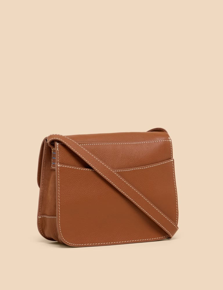 Leather Cross Body Satchel 2 of 4