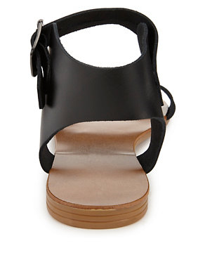 Leather Cuff Sandals Image 2 of 3