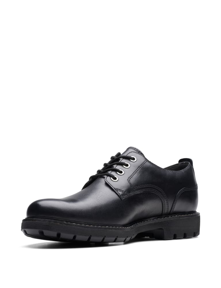 Leather Derby Shoes CLARKS M S