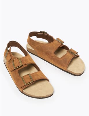 2 buckle sandals