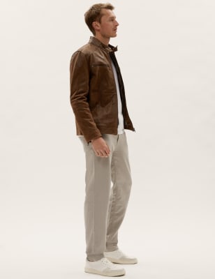 Marks and cheap spencer leather jacket