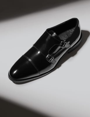 Monk strap clearance black dress shoes