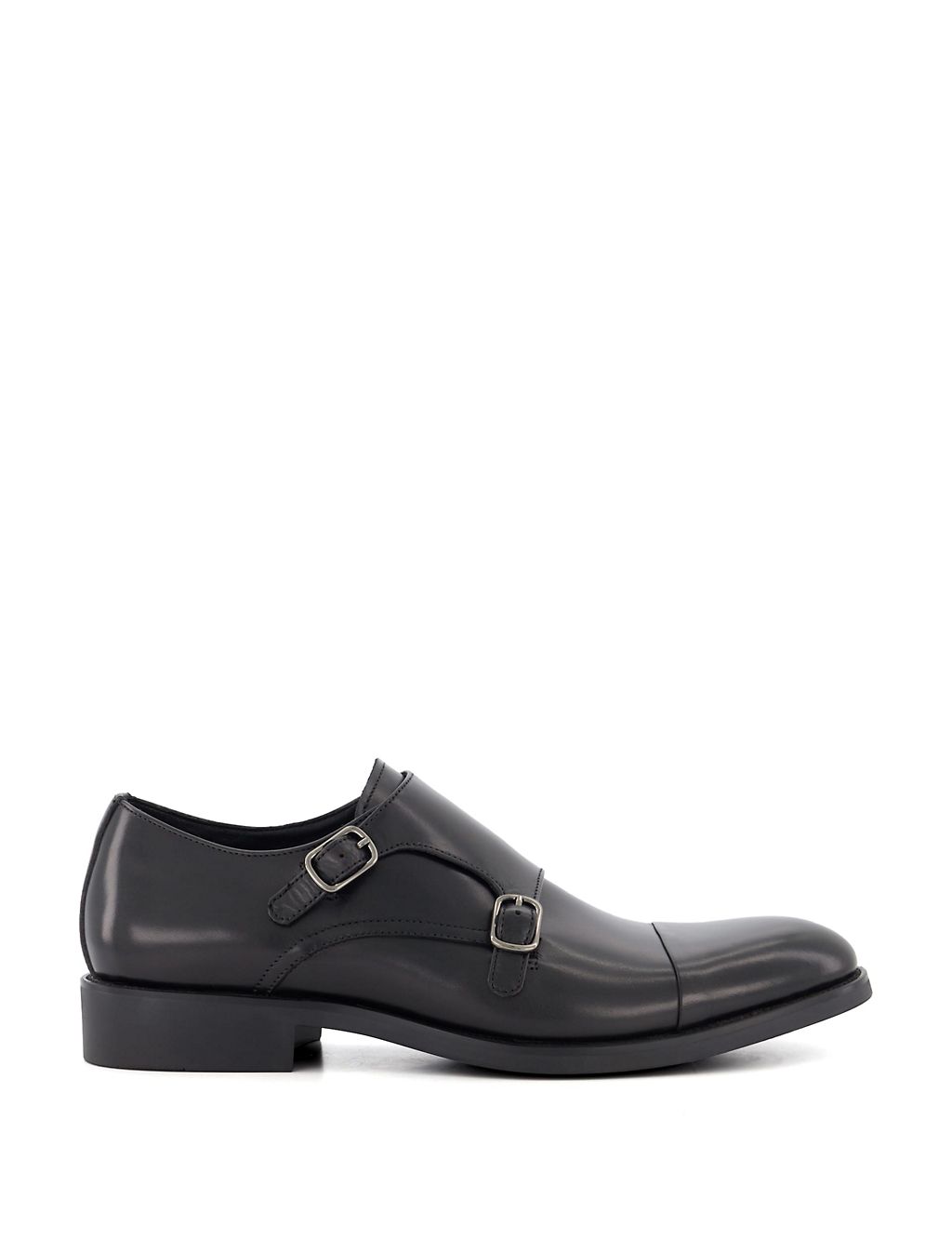 Leather Double Monk Strap Shoes 3 of 3