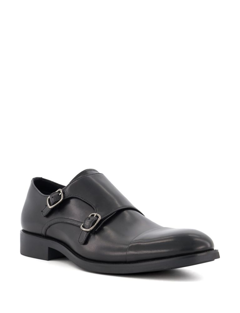 Leather Double Monk Strap Shoes 2 of 3