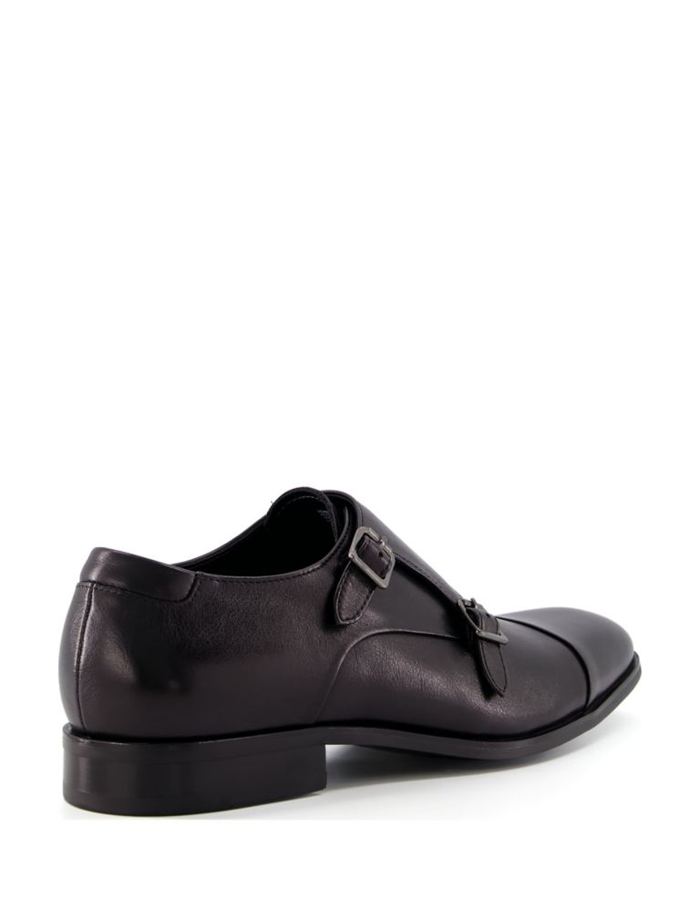 Leather Double Monk Strap Shoes 4 of 4