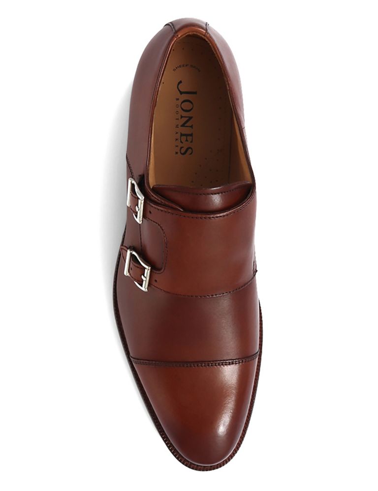 Leather Double Monk Strap Shoes 3 of 6
