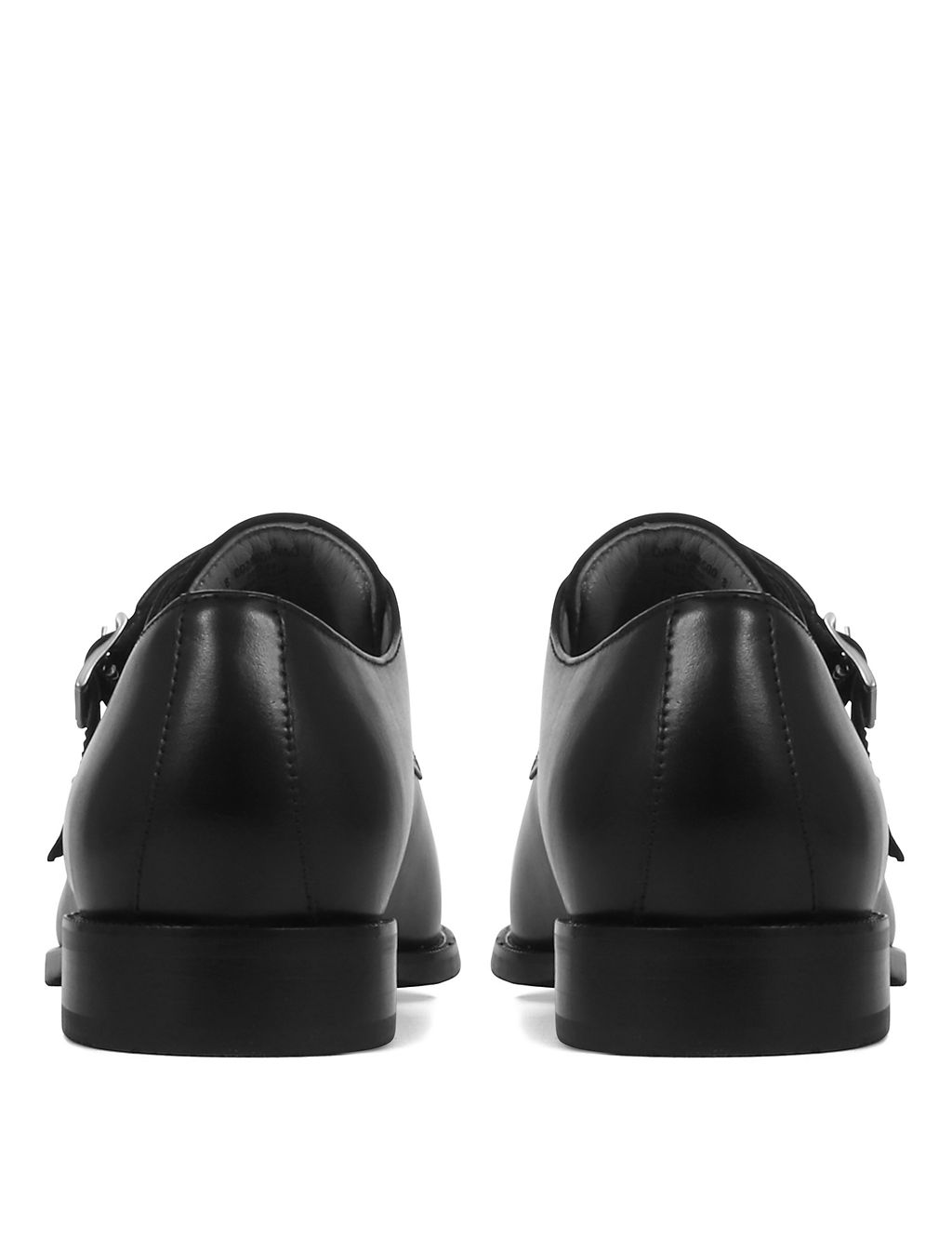 Leather Double Monk Strap Shoes 4 of 6