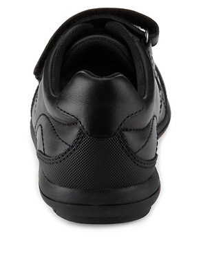 Leather Double Riptape School Trainers (Younger Boys) Image 2 of 5
