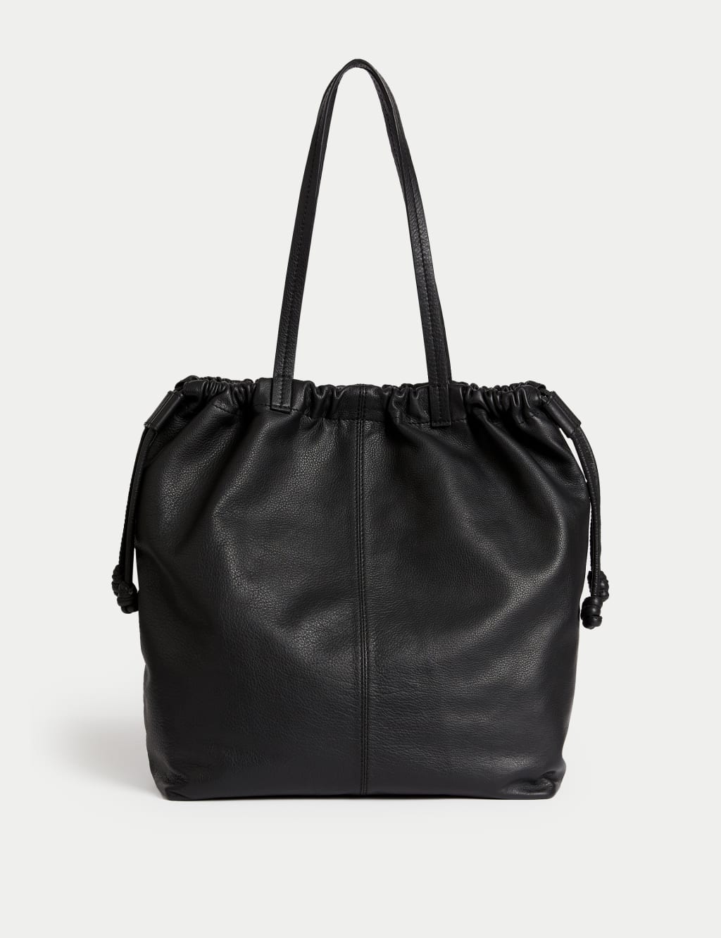 Leather Drawstring Tote Bag M S Collection M S