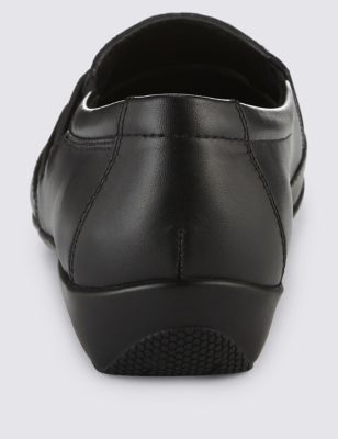 Leather Elastic Shoes | Footglove™ | M&S