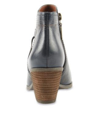Leather Embossed Ankle Boots with Insolia® Image 2 of 5