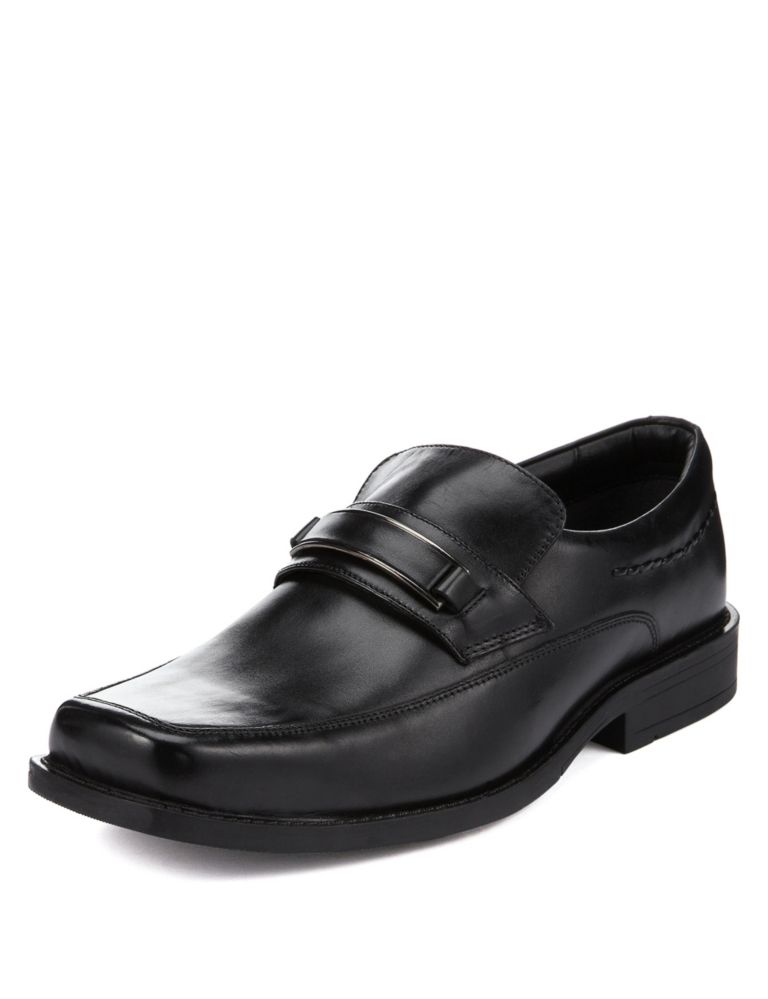 Leather Extra Wide Slip-On Loafers 1 of 5