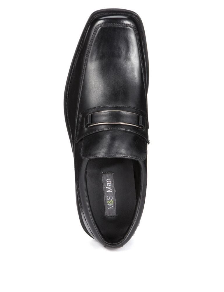 Leather Extra Wide Slip-On Loafers 3 of 5