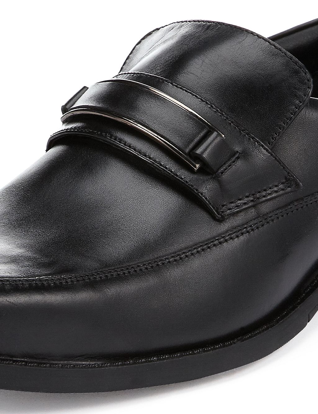 Leather Extra Wide Slip-On Loafers 5 of 5