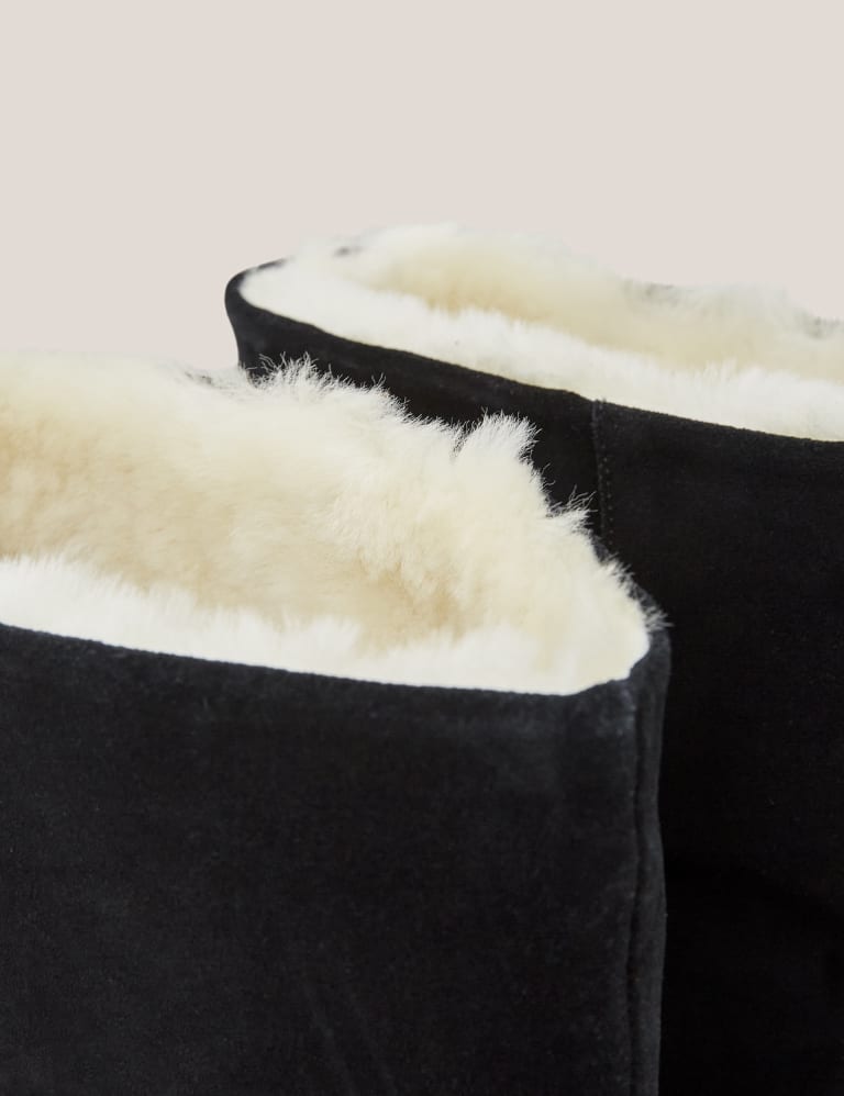 Marks and spencer sales fur lined boots