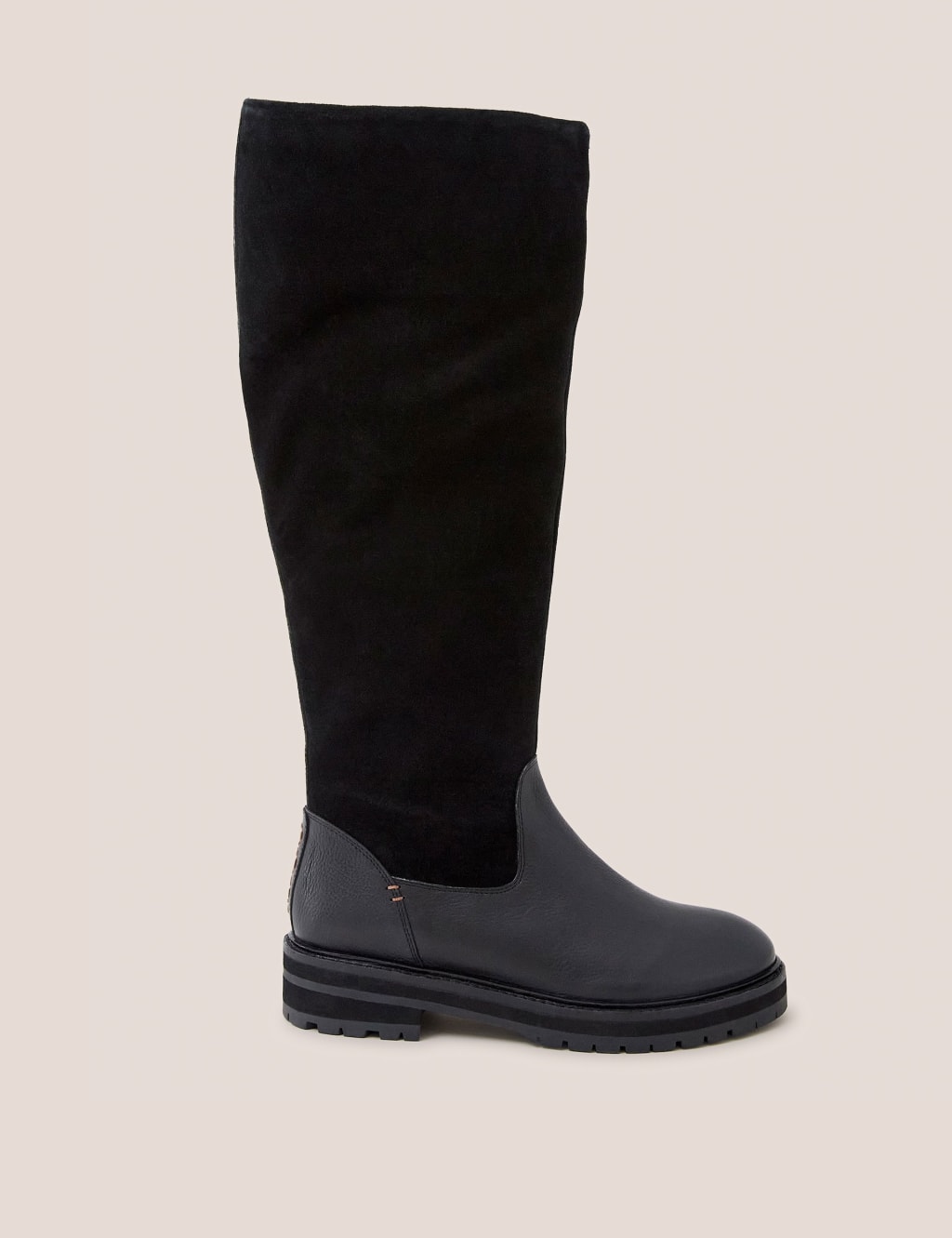 Knee high boots shop fur lined