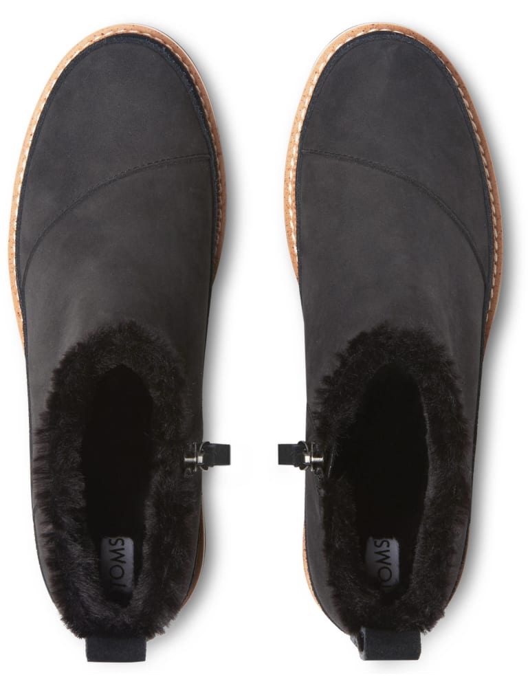 Toms shearling lined shoes clearance