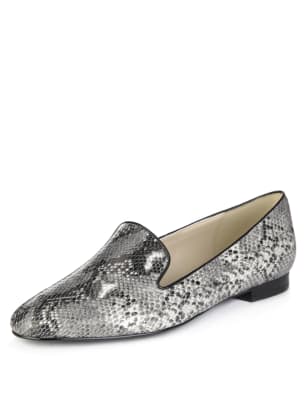 Faux best sale snakeskin flats