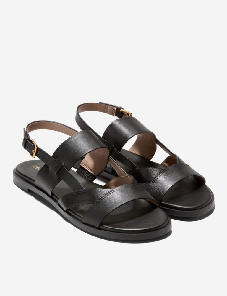 Leather Fawn Buckle Sandals 2 of 6