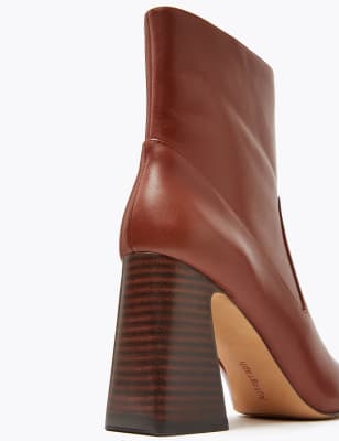 flared heel bootie