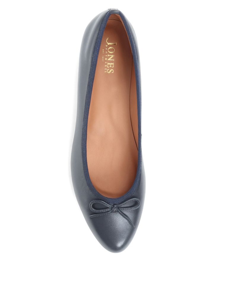 Leather Flat Ballet Pumps 4 of 7