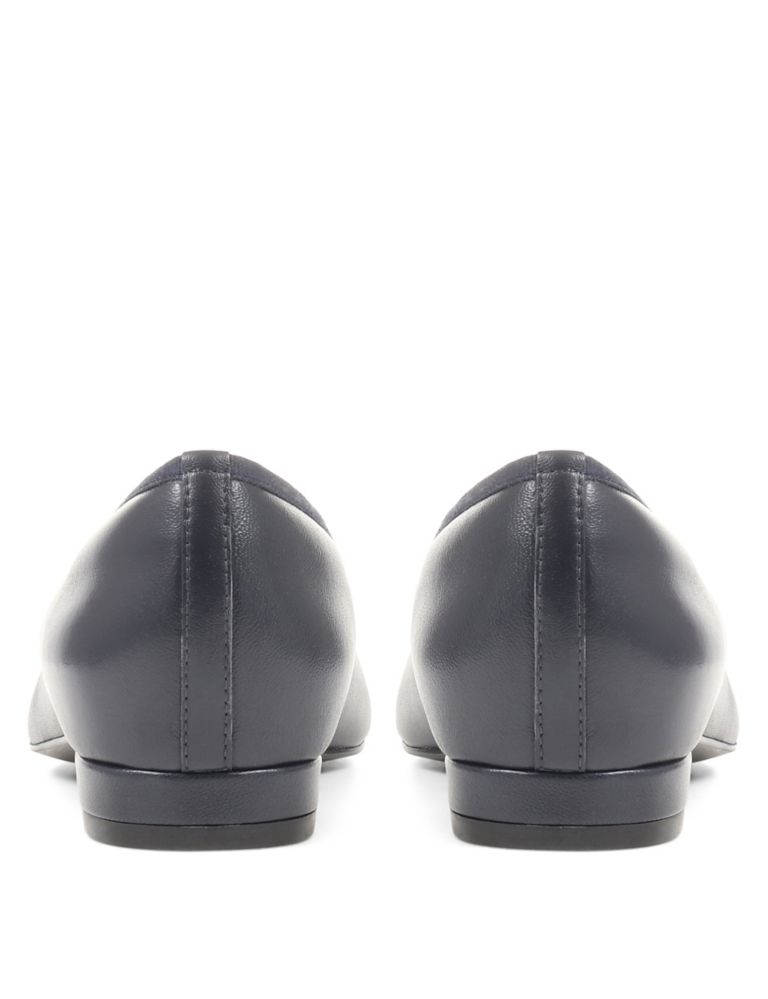 Leather Flat Ballet Pumps 5 of 7