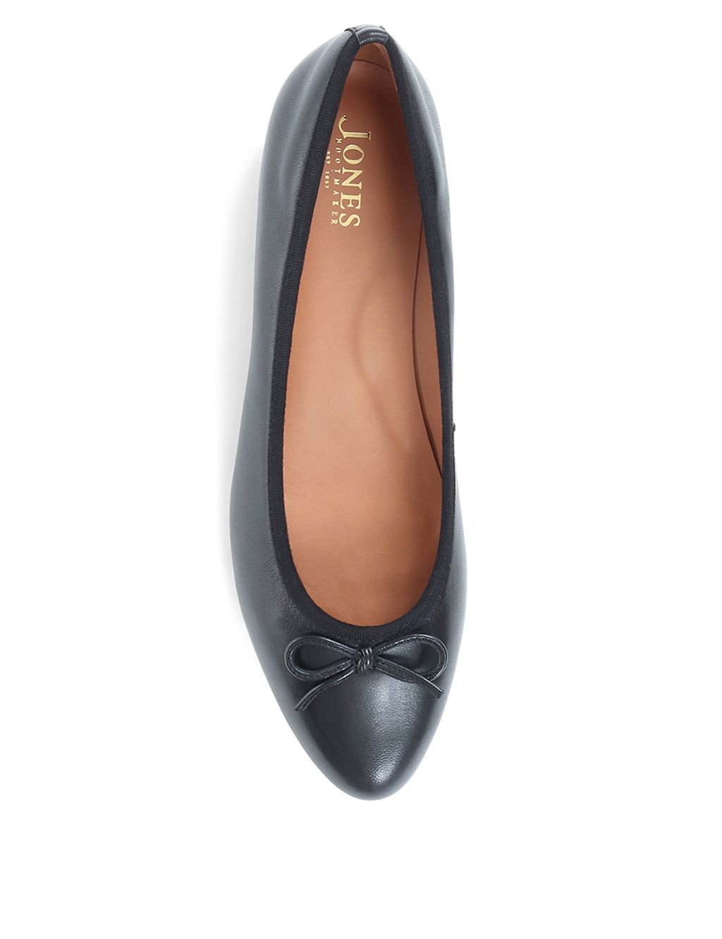 Leather Flat Ballet Pumps 6 of 7