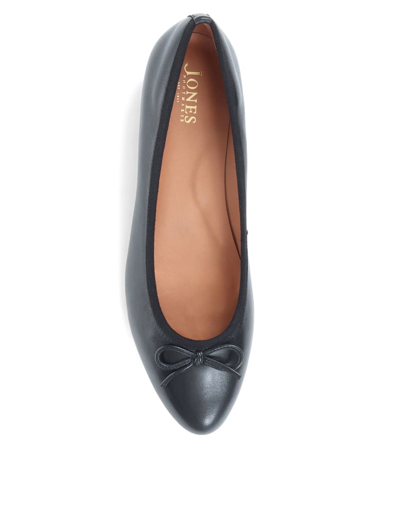 Leather Flat Ballet Pumps 4 of 7