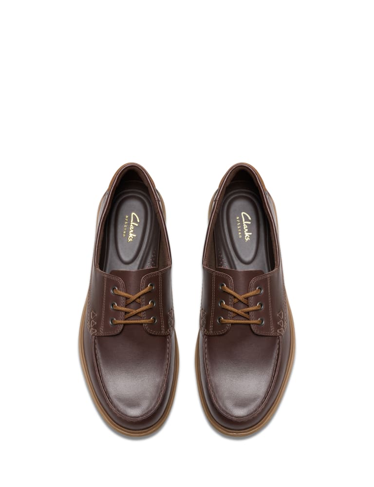 Leather Flat Boat Shoes 3 of 6