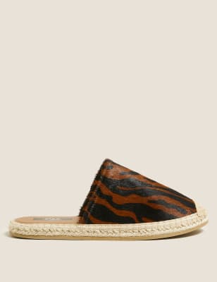 Leopard on sale espadrille mules