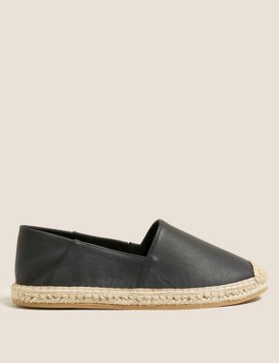modul Caius Shaded Leather Flat Espadrilles | M&S Collection | M&S