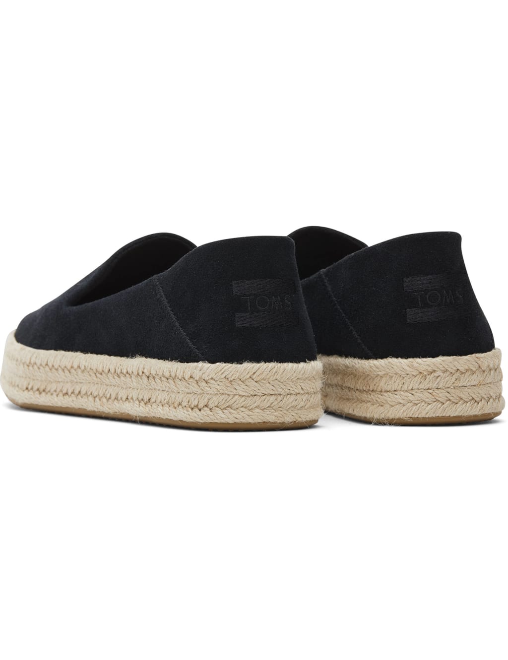 toms black leather women's espadrilles
