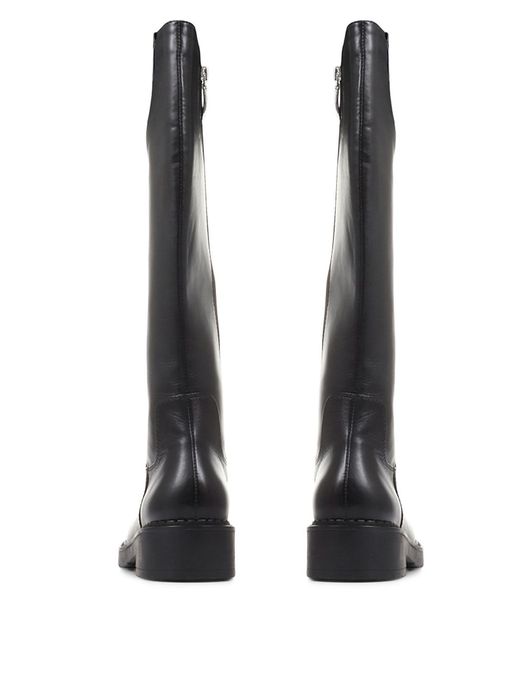 Leather Flat Knee High Boots 5 of 6